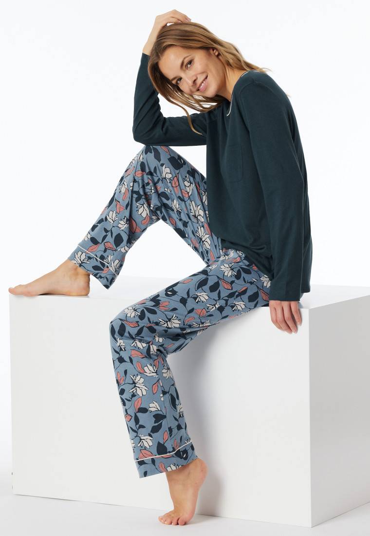 Schiesser Schlafanzug lang multicolor - Comfort Nightwear Schiesser Schlafanzug lang multicolor - Comfort Nightwear