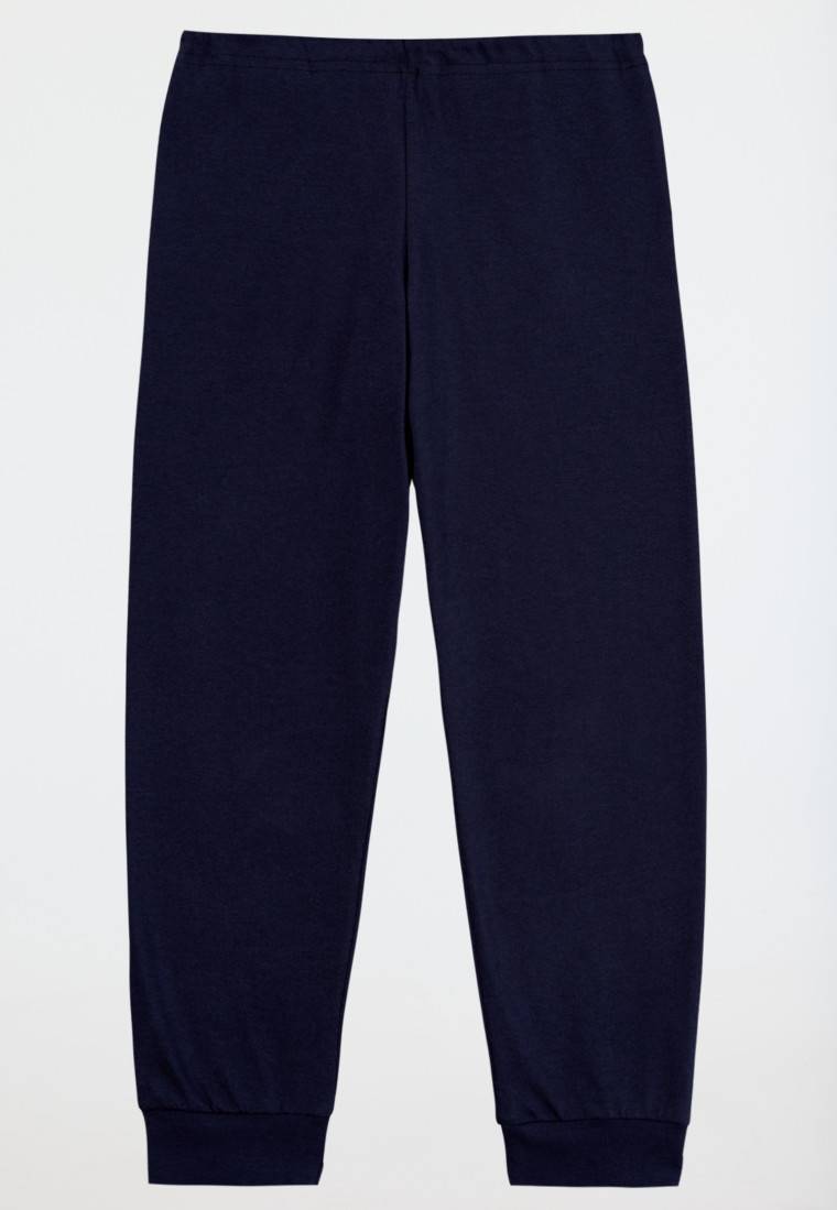 Schiesser Schlafanzug Lang Ringel Dunkelblau - Boys World