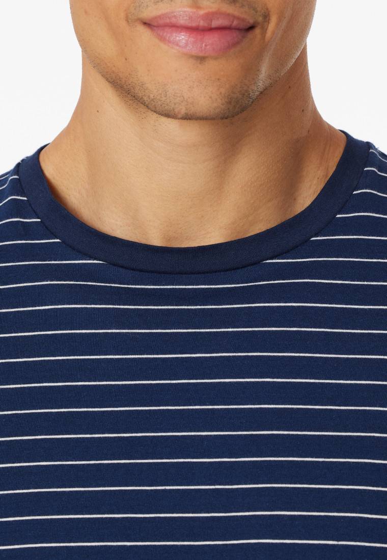 Schiesser Schlafanzug Lang Streifen Admiral - Casual Essentials