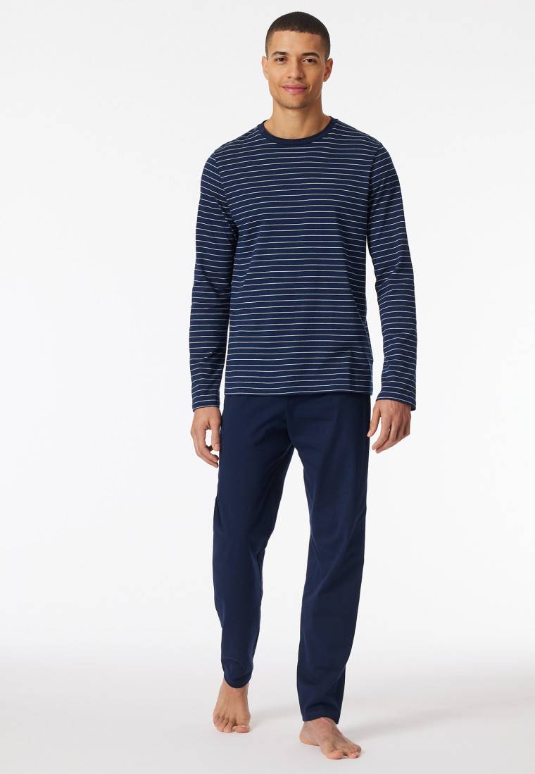 Schiesser Schlafanzug lang Streifen admiral - Casual Essentials