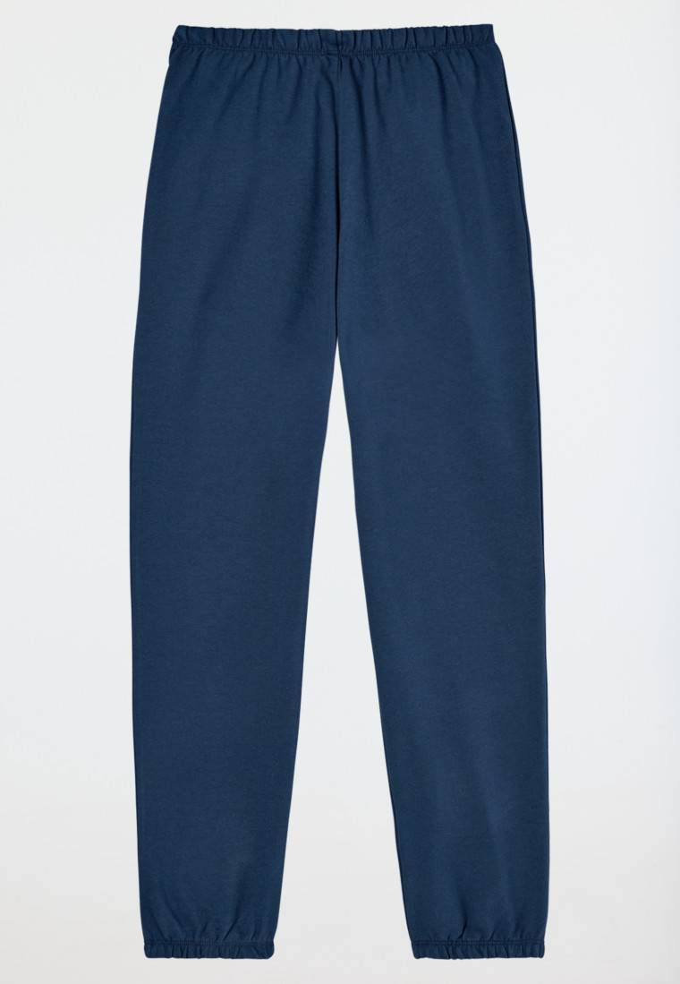 Schiesser Schlafanzug Lang Sweatware Bündchen Off-white - Nightwear