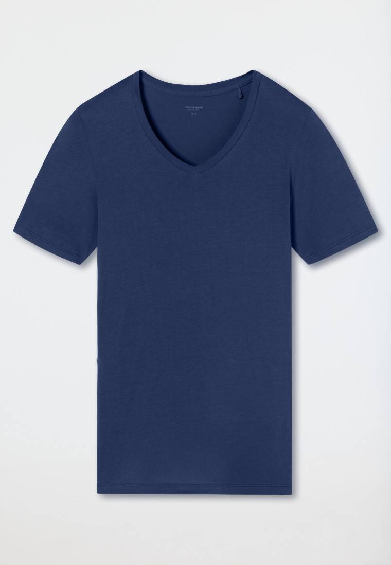 Schiesser Shirt Kurzarm V-Ausschnitt Admiral - Premium Modal