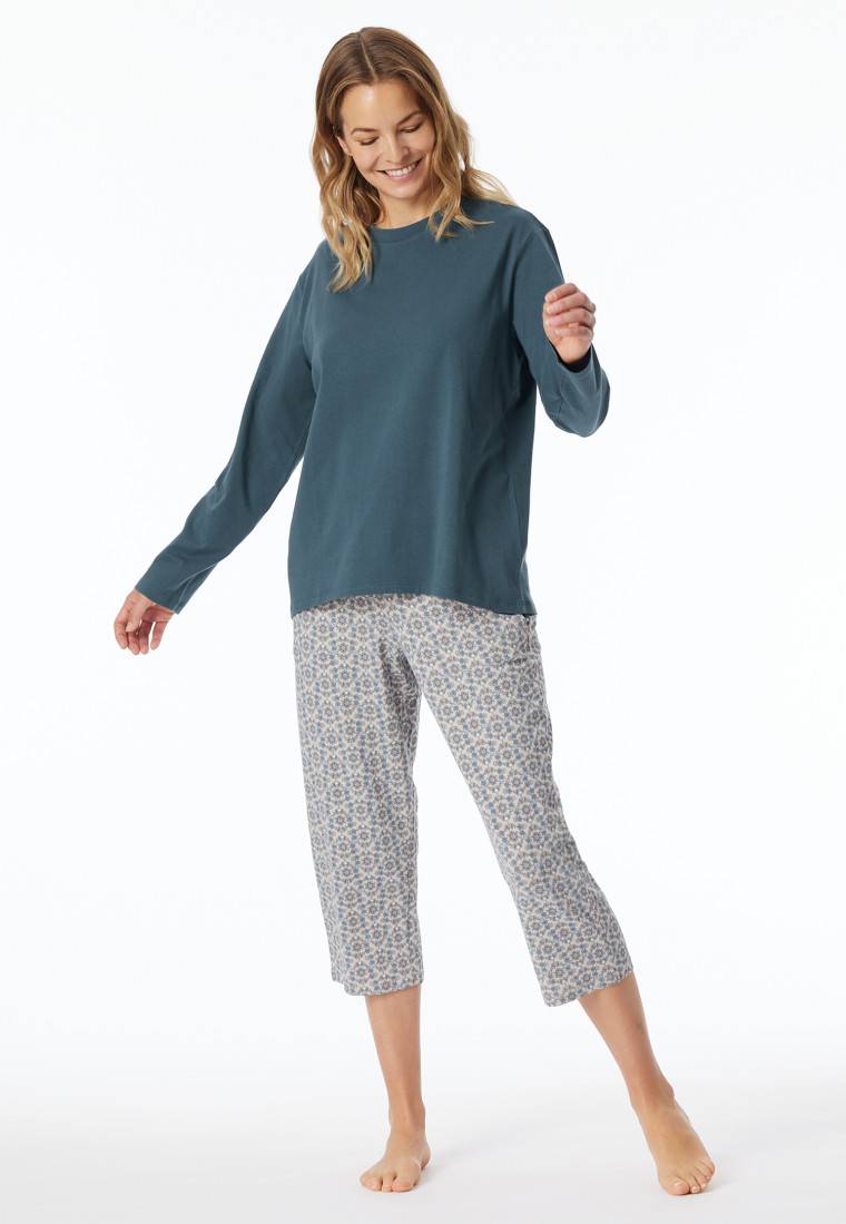 Schiesser Shirt langarm rundhals jeansblau - Mix+Relax Schiesser Shirt langarm rundhals jeansblau - Mix+Relax