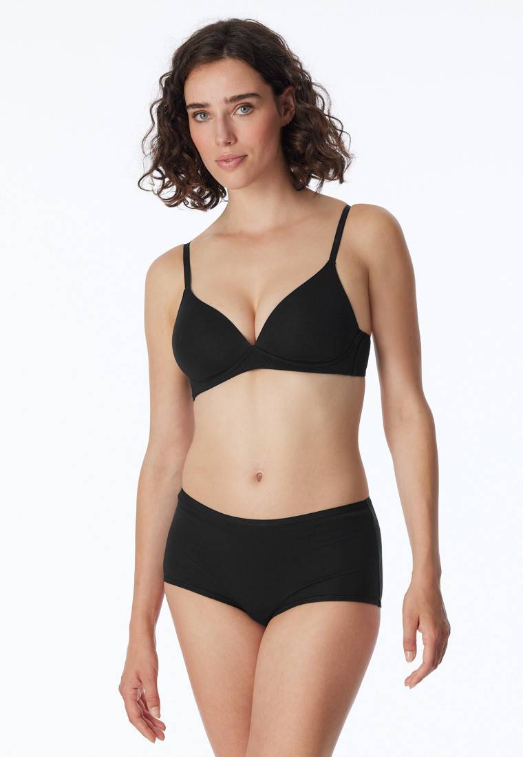 Schiesser Shorts 2er-Pack Organic Cotton Schwarz - 95/5