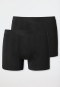 Schiesser Shorts 2er-Pack Organic Cotton schwarz - 95/5