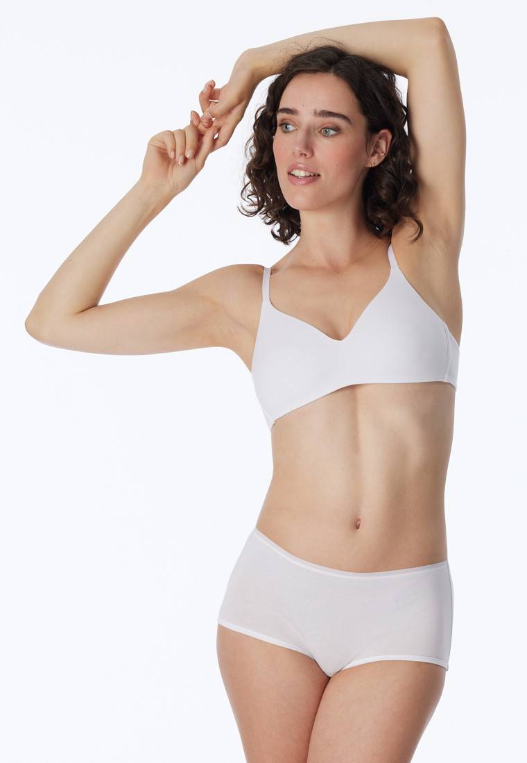 Schiesser Shorts 2er-Pack Organic Cotton weiß - 95/5 Schiesser Shorts 2er-Pack Organic Cotton weiß - 95/5