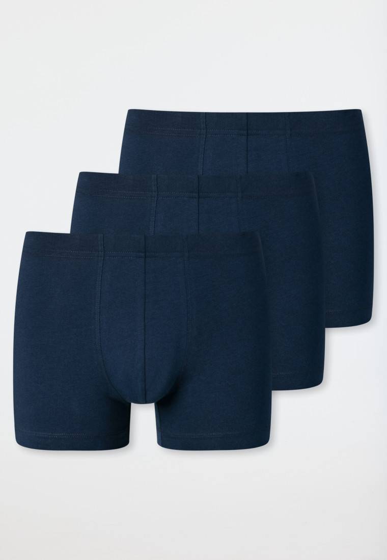 Schiesser Shorts 3er-Pack Organic Cotton Dunkelblau - 95/5