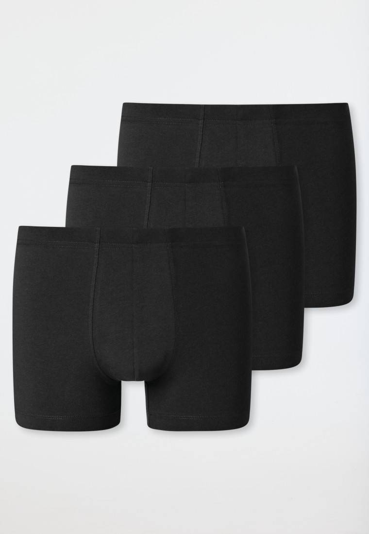 Schiesser Shorts 3er-Pack Organic Cotton Schwarz - 95/5