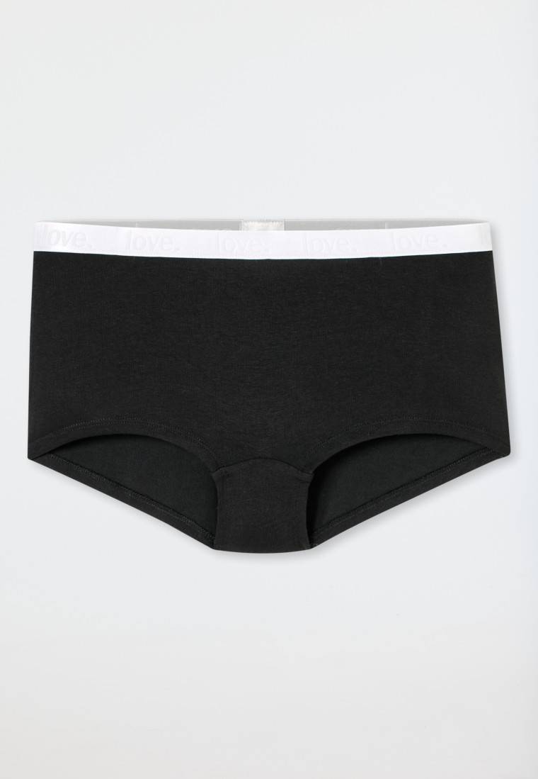 Schiesser Shorts 3er-Pack Organic Cotton Schwarz / Off-white - 95/5