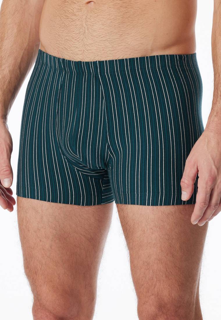 Schiesser Shorts 3er-Pack Organic Cotton Uni/geringelt Mehrfarbig - 95/5