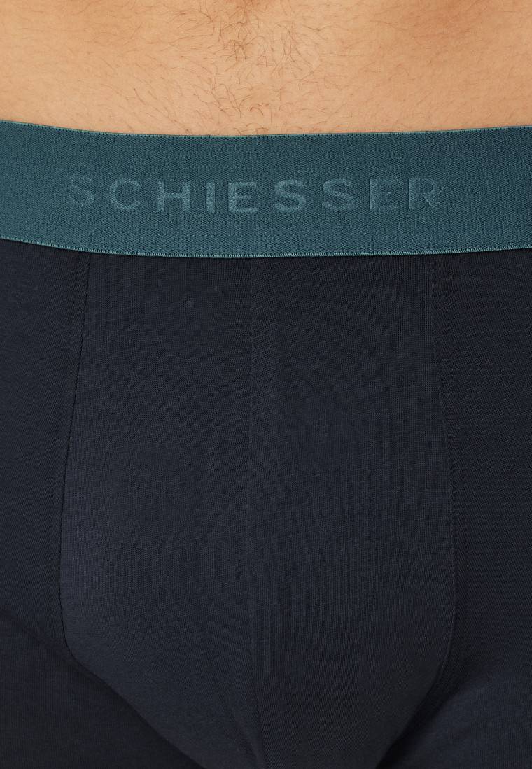 Schiesser Shorts 3er-Pack Organic Cotton Webgummibund Mehrfarbig - 95/5
