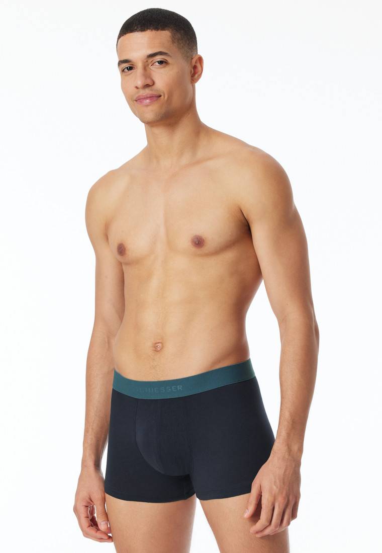 Schiesser Shorts 3er-Pack Organic Cotton Webgummibund mehrfarbig - 95/5