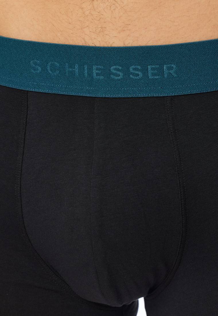 Schiesser Shorts 3er-Pack Organic Cotton Webgummibund Mehrfarbig - 95/5