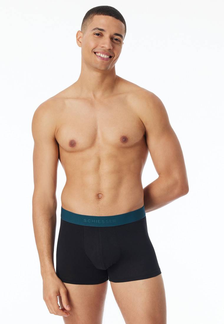 Schiesser Shorts 3er-Pack Organic Cotton Webgummibund mehrfarbig - 95/5