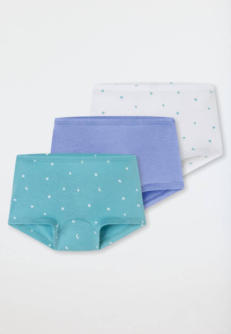 Schiesser Shorts 3er-Pack Sterne Monde Mehrfarbig - 95/5