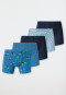 Schiesser Shorts 5er-Pack Organic Cotton Softbund Streifen und Drachen - 95/5