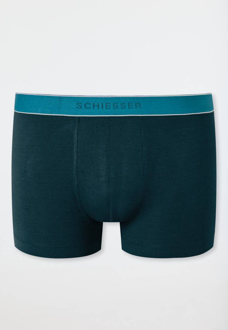 Schiesser Shorts Modal Gestreift Petrol - Duality Function