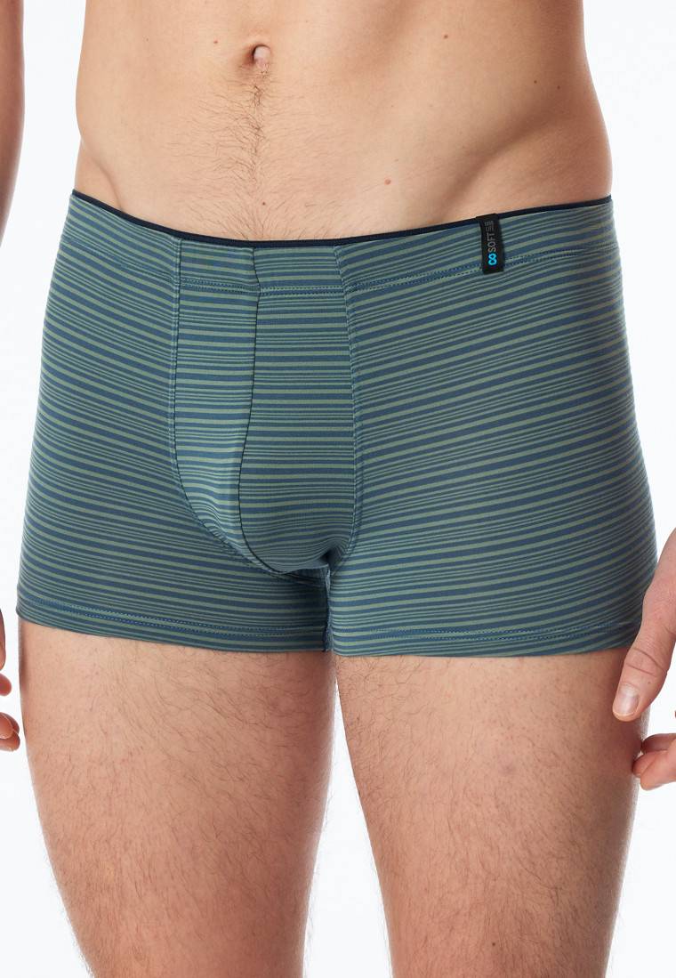 Schiesser Shorts Modal Streifen Linde - Long Life Soft