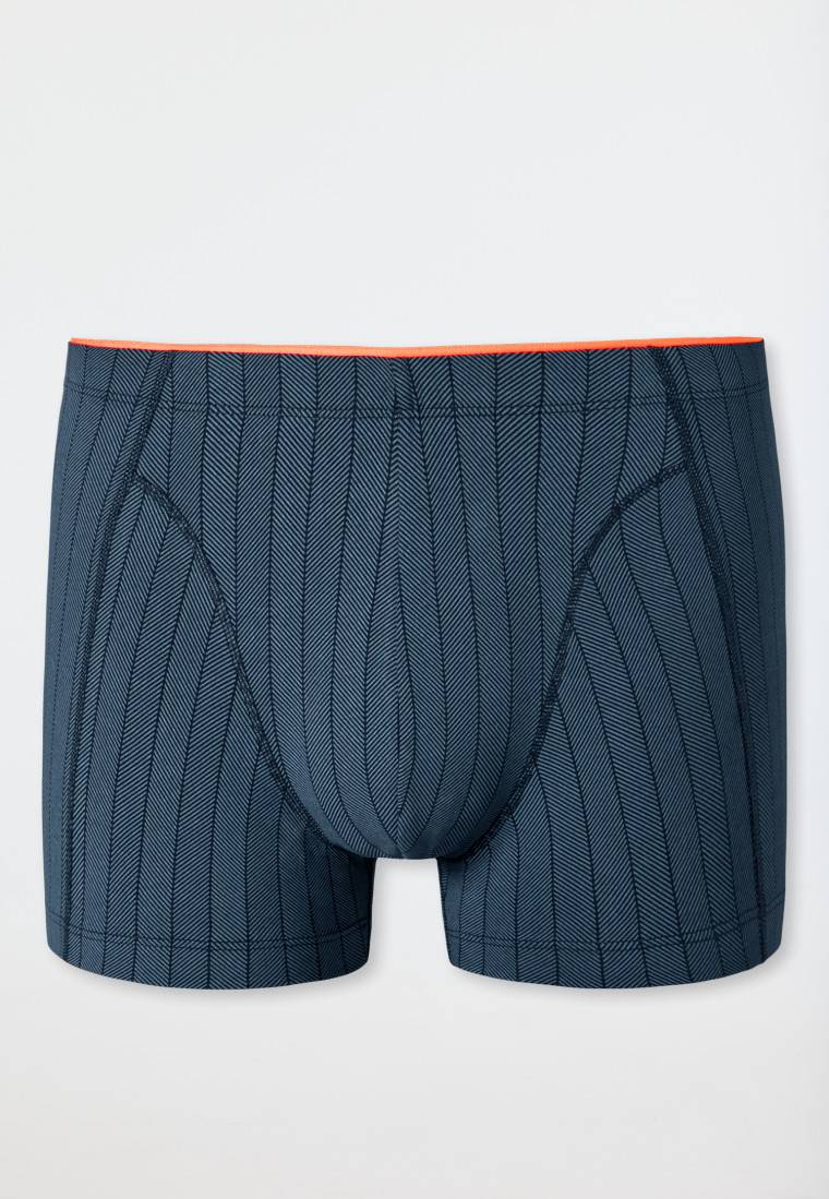 Schiesser Shorts Organic Cotton Gestreift Blaugrau - 95/5