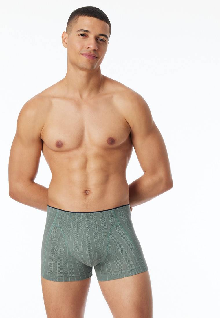 Schiesser Shorts Organic Cotton gestreift linde - 95/5