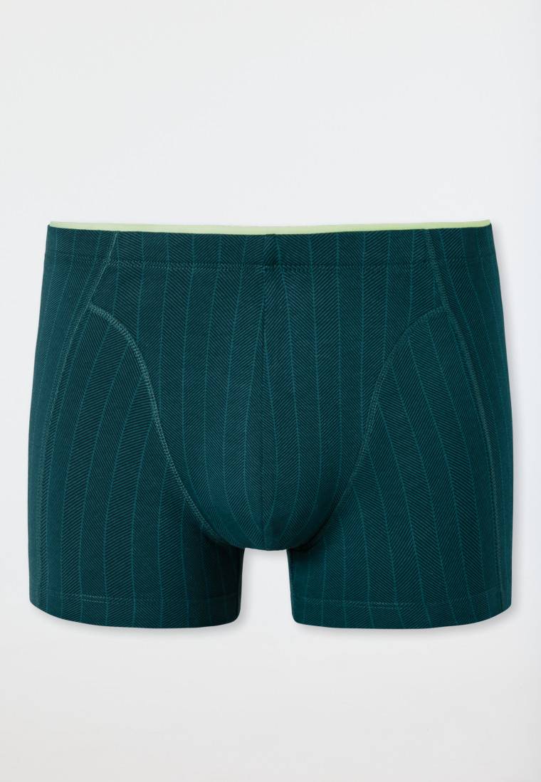 Schiesser Shorts Organic Cotton Gestreift Petrol - 95/5