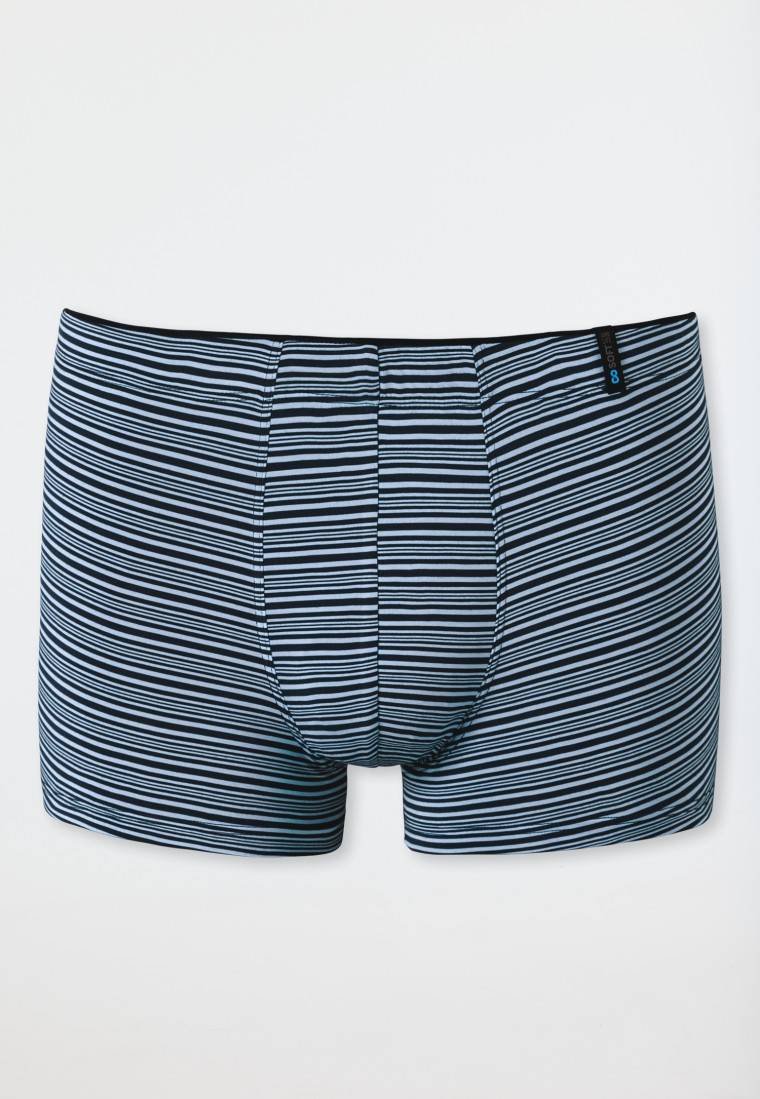 Schiesser Shorts Supermini Modal Streifen Blaugrau - Long Life Soft