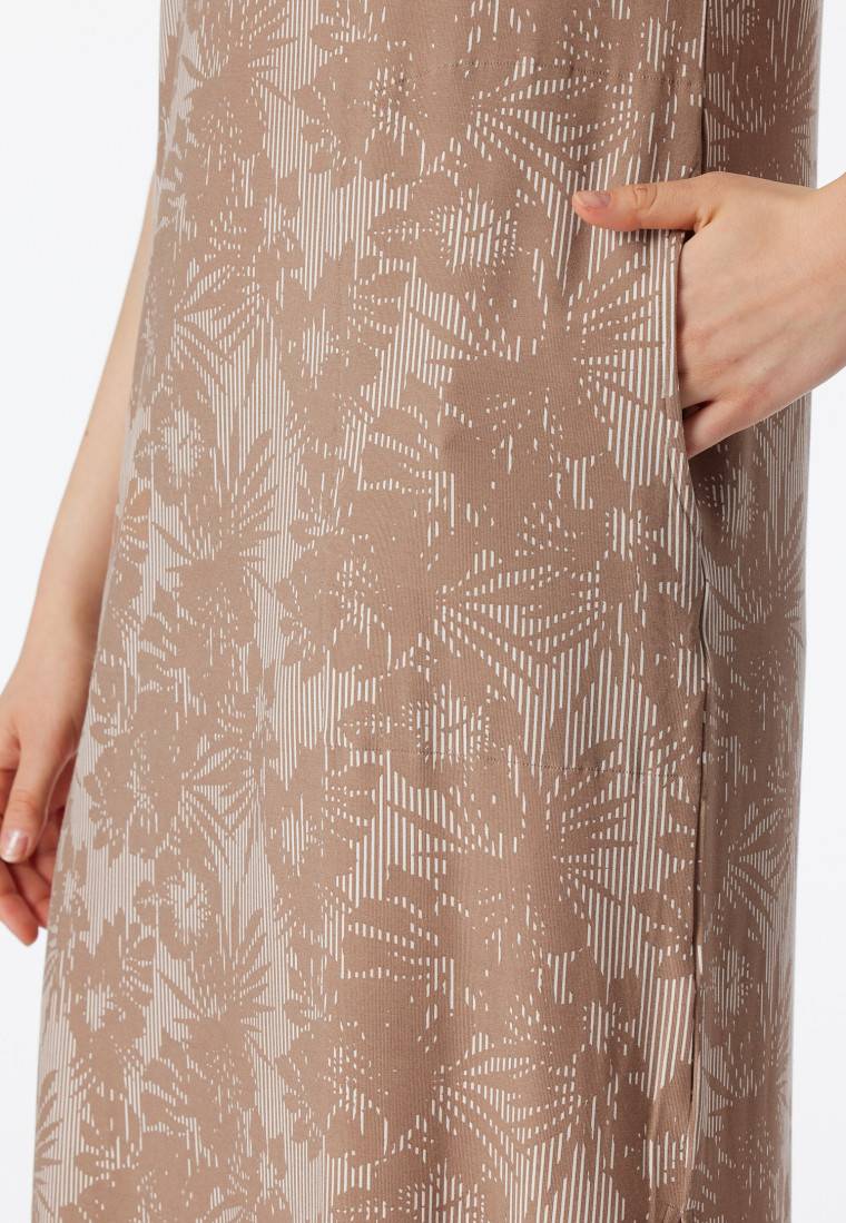 Schiesser Sleepshirt Kurzarm V-Ausschnitt Clay - Selected! Premium Inspiration