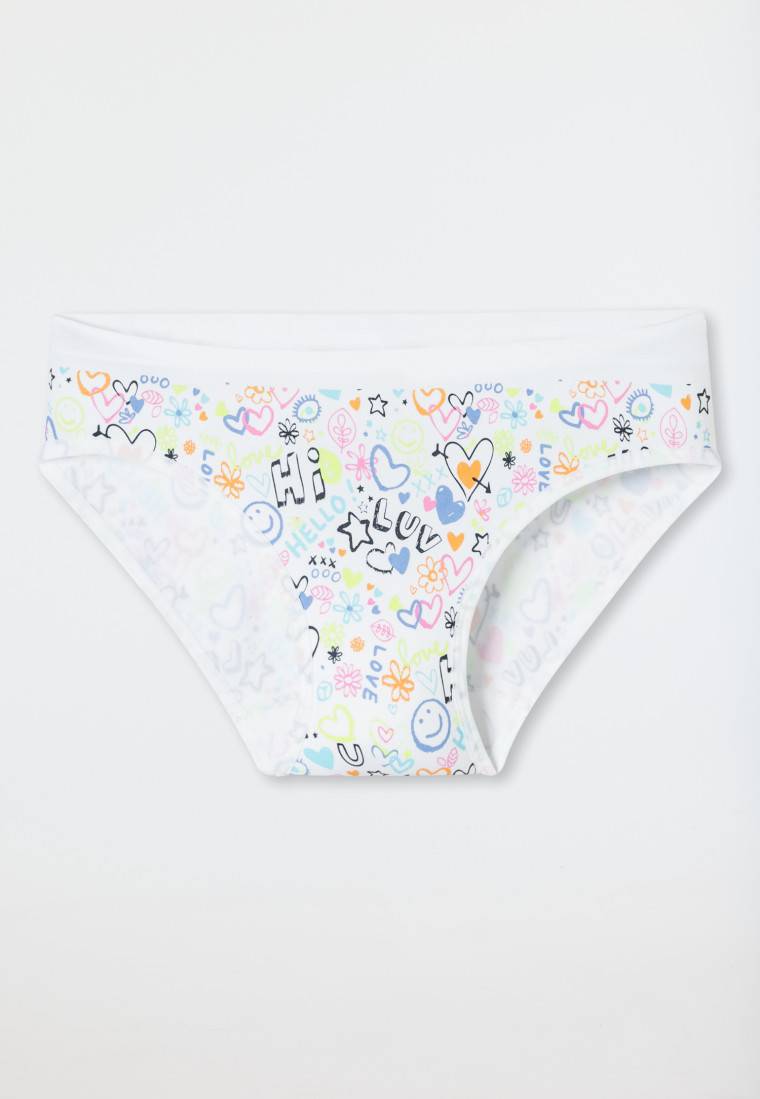 Schiesser Slips 2er-Pack Dunkelblau/ Mehrfarbig Gemustert - Seamless