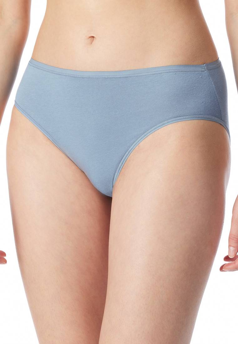 Schiesser Slips 2er-Pack Organic Cotton Schwarz/graublau - 95/5