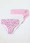 Schiesser Slips 3er-Pack Herzen rosa/weiß - Fine Rib