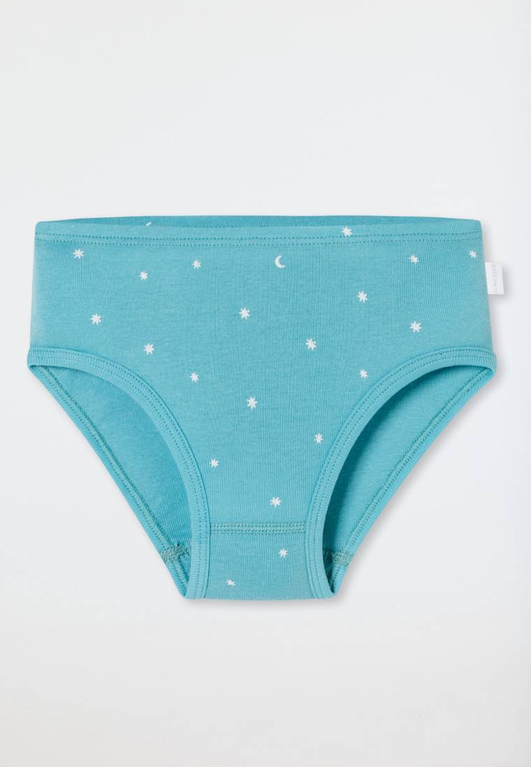 Schiesser Slips 3er-Pack Sterne Monde Blau/weiß - Fine Rib