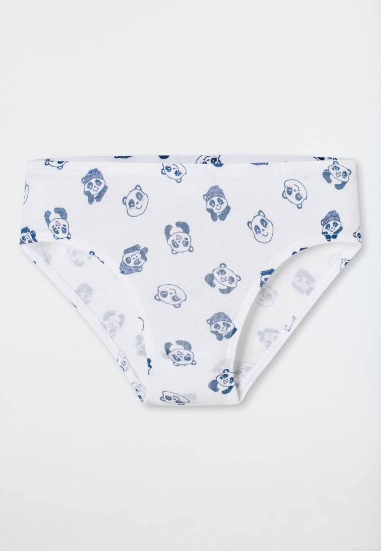 Schiesser Slips 5er-Pack Organic Cotton Softbund Pandas Ringel Mehrfarbig - 95/5