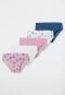 Schiesser Slips 5er-Pack Organic Cotton Softbund Pandas Ringel mehrfarbig - 95/5