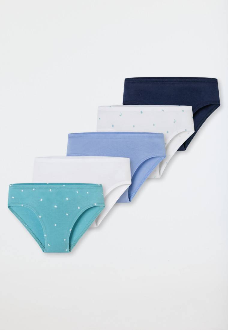 Schiesser Slips 5er-Pack Organic Cotton Softbund Sterne Monde Mehrfarbig - 95/5