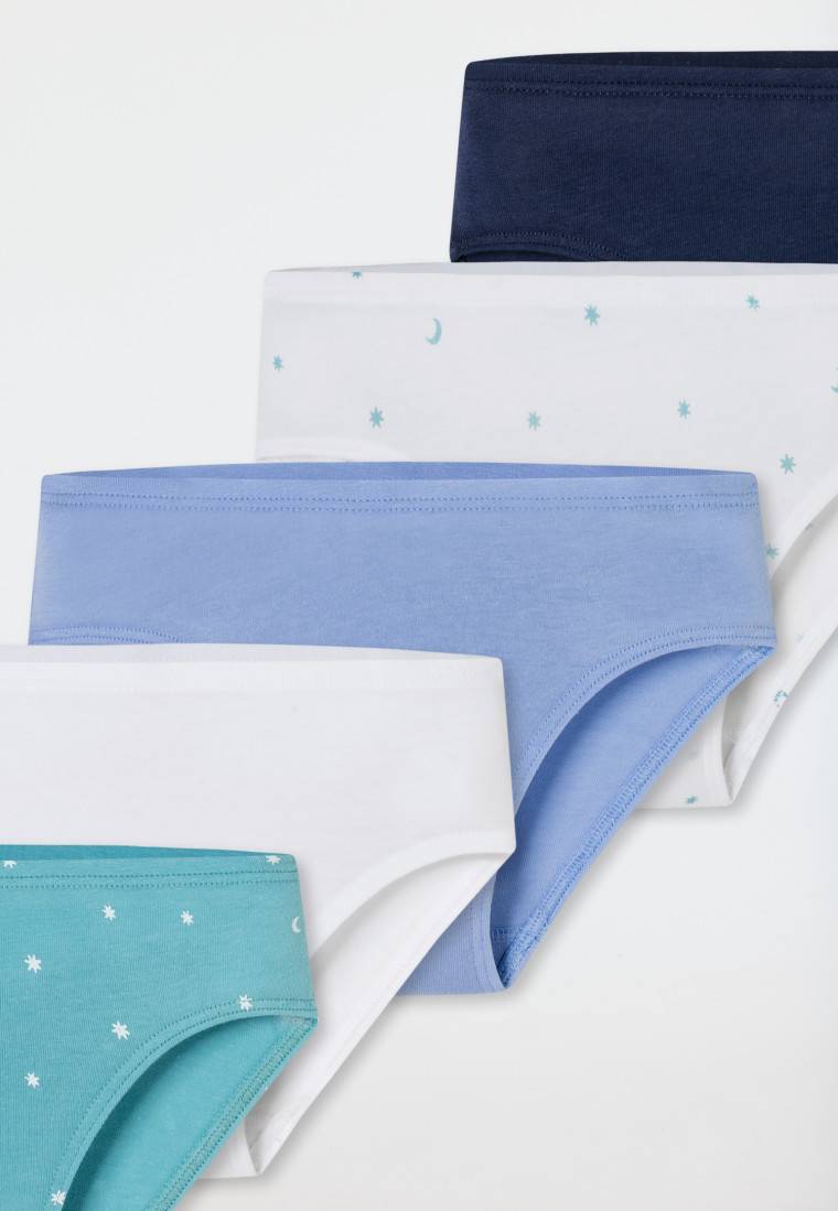 Schiesser Slips 5er-Pack Organic Cotton Softbund Sterne Monde Mehrfarbig - 95/5
