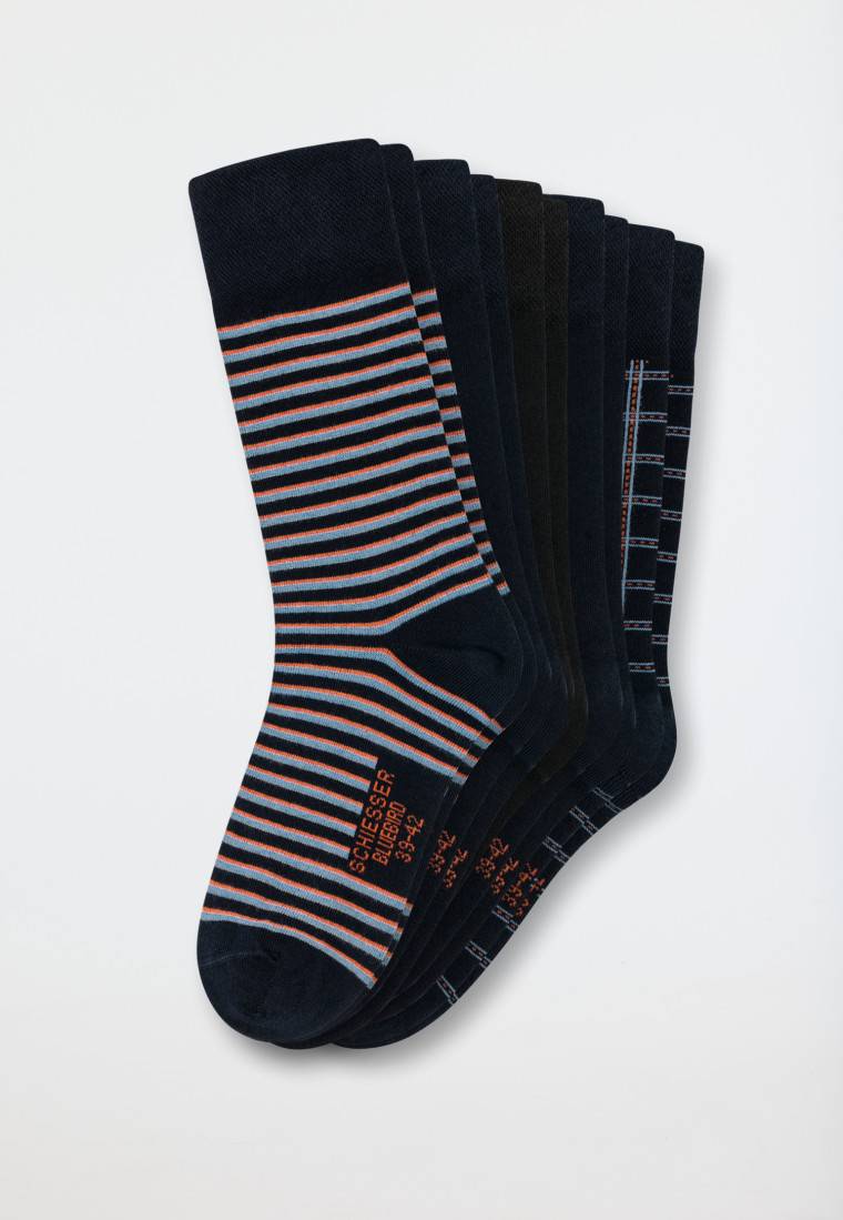 Schiesser Socken 5er-Pack Mehrfarbig Gemustert - Bluebird