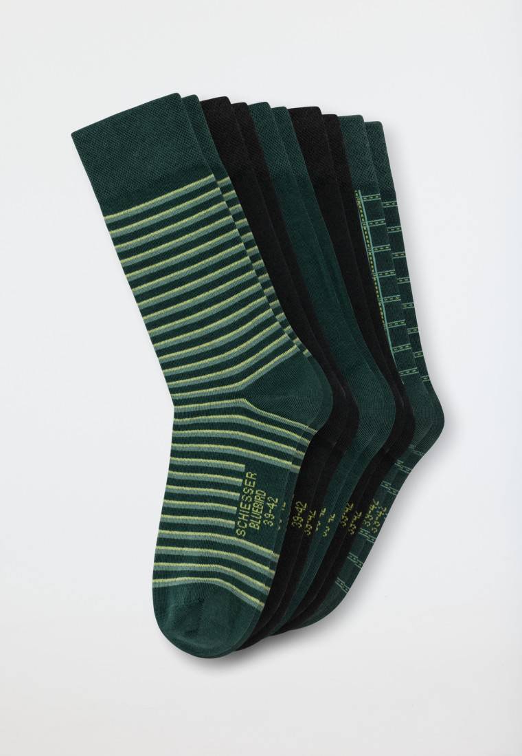 Schiesser Socken 5er-Pack Mehrfarbig Gemustert - Bluebird