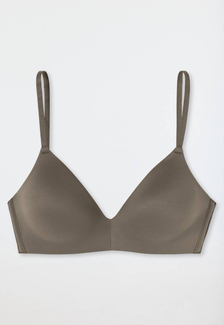 Schiesser Soft-BH Gepadded Ohne Bügel Taupe - Invisible Soft