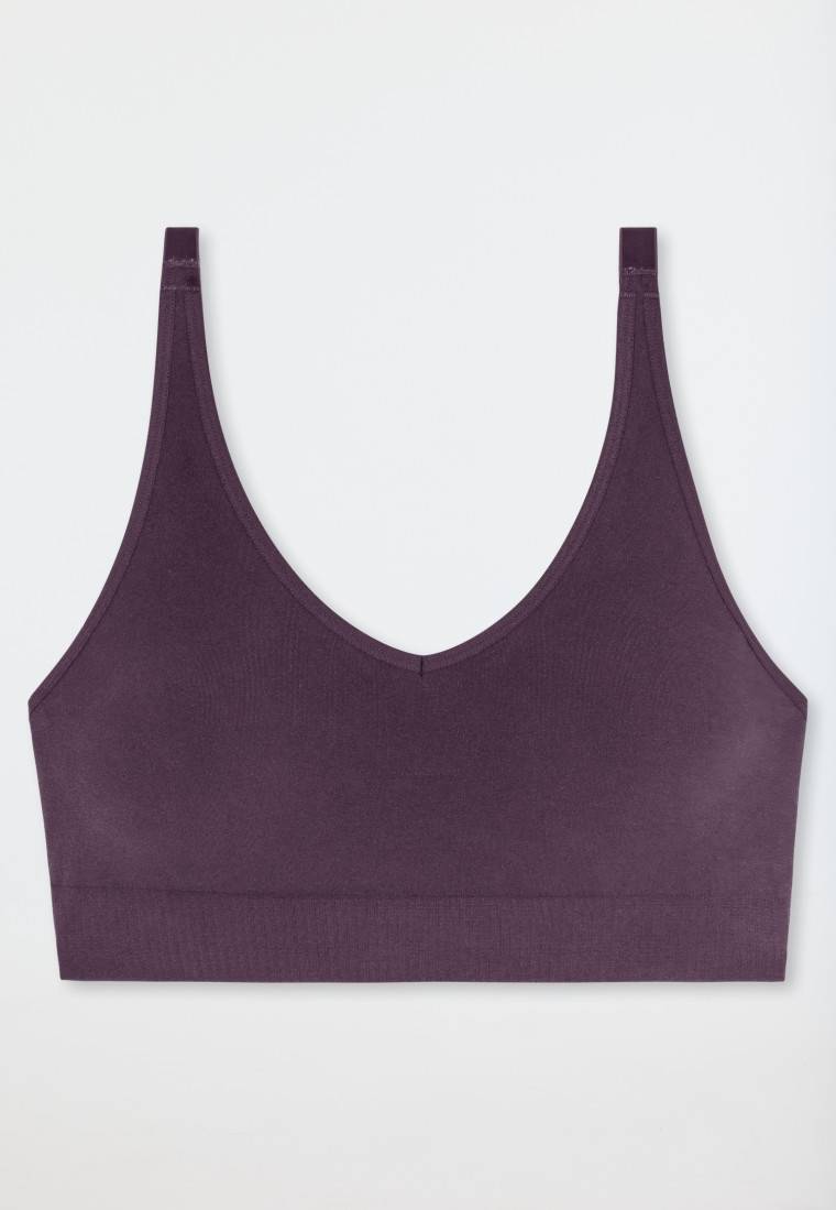 Schiesser Soft-BH Herausnehmbare Pads Pflaume - Classic Seamless