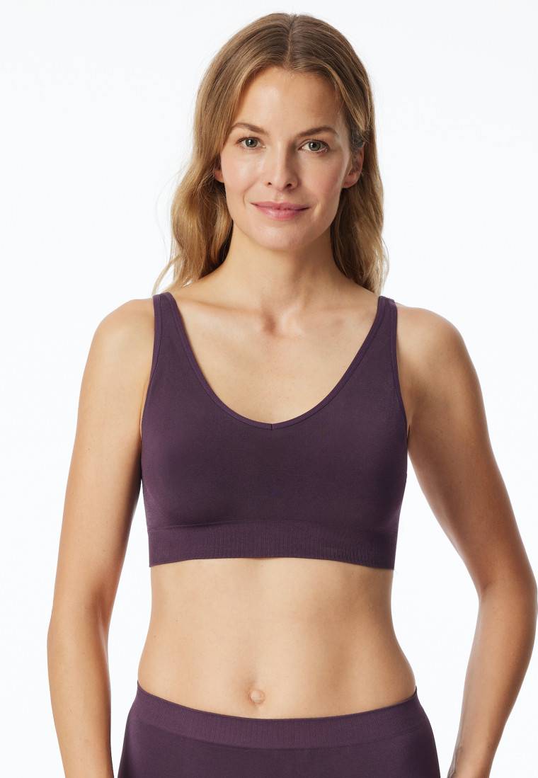 Schiesser Soft-BH Herausnehmbare Pads Pflaume - Classic Seamless