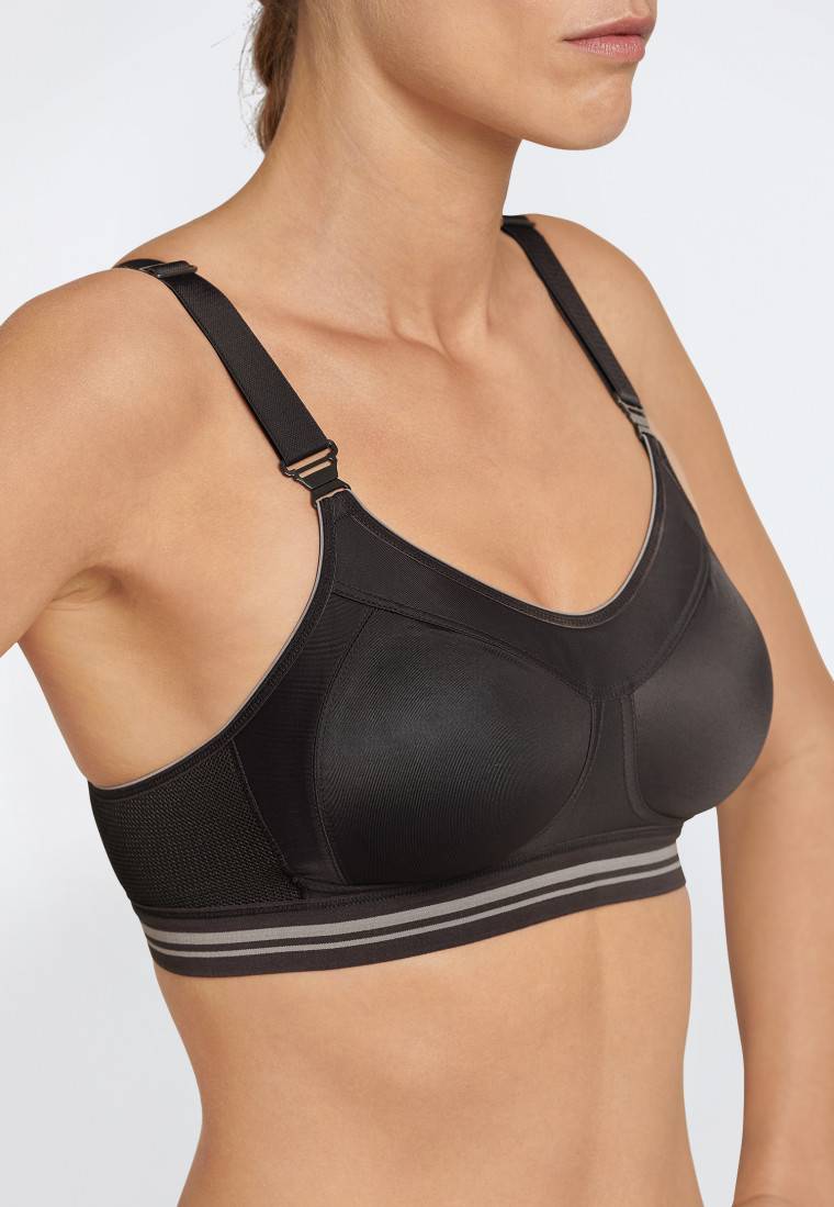 Schiesser Sport-BH Aktiv High Impact Schwarz - SCHIESSER Sport