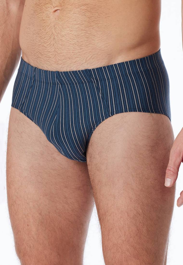 Schiesser Supermini 3er-Pack Organic Cotton Uni/geringelt Mehrfarbig - 95/5