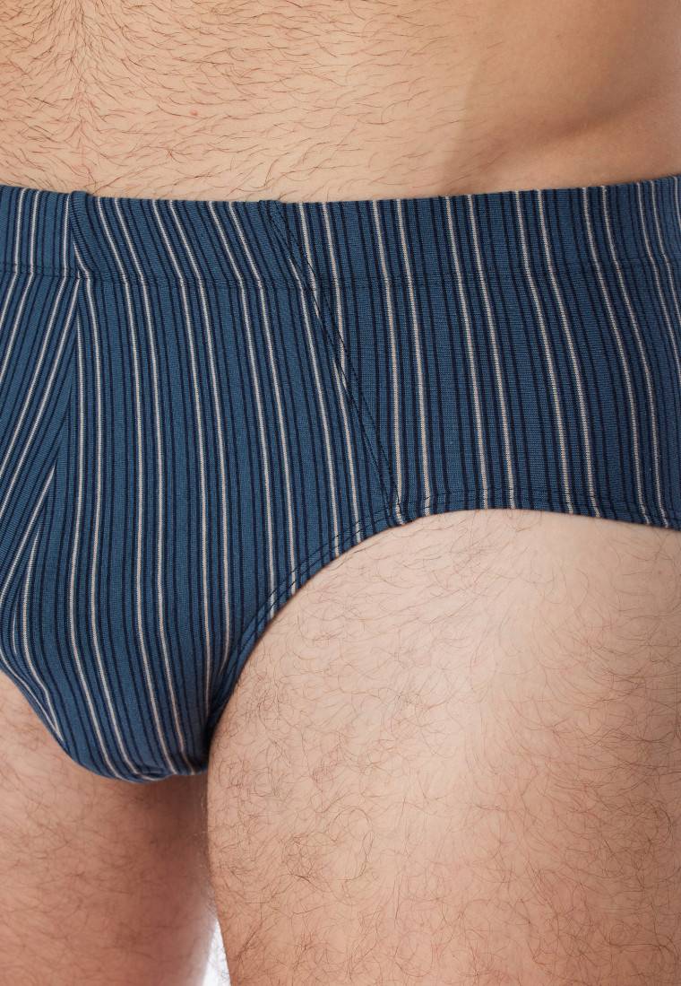 Schiesser Supermini 3er-Pack Organic Cotton Uni/geringelt Mehrfarbig - 95/5