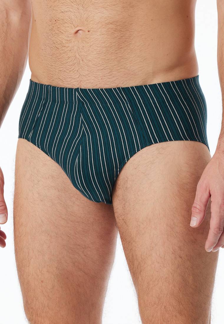 Schiesser Supermini 3er-Pack Organic Cotton Uni/geringelt Mehrfarbig - 95/5