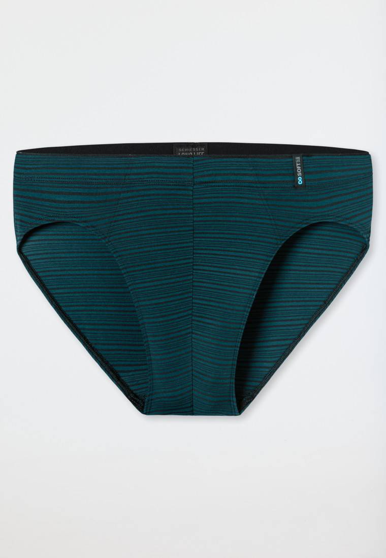 Schiesser Supermini Modal Streifen Petrol - Long Life Soft