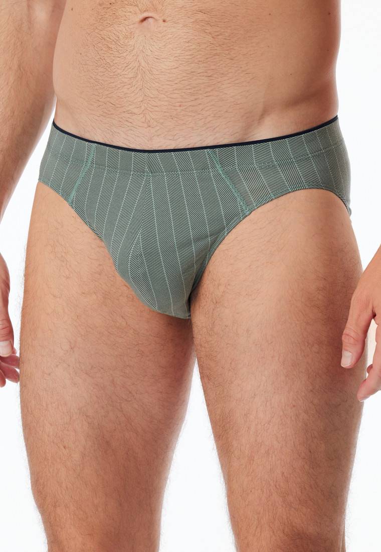 Schiesser Supermini Organic Cotton Gemustert Linde - 95/5