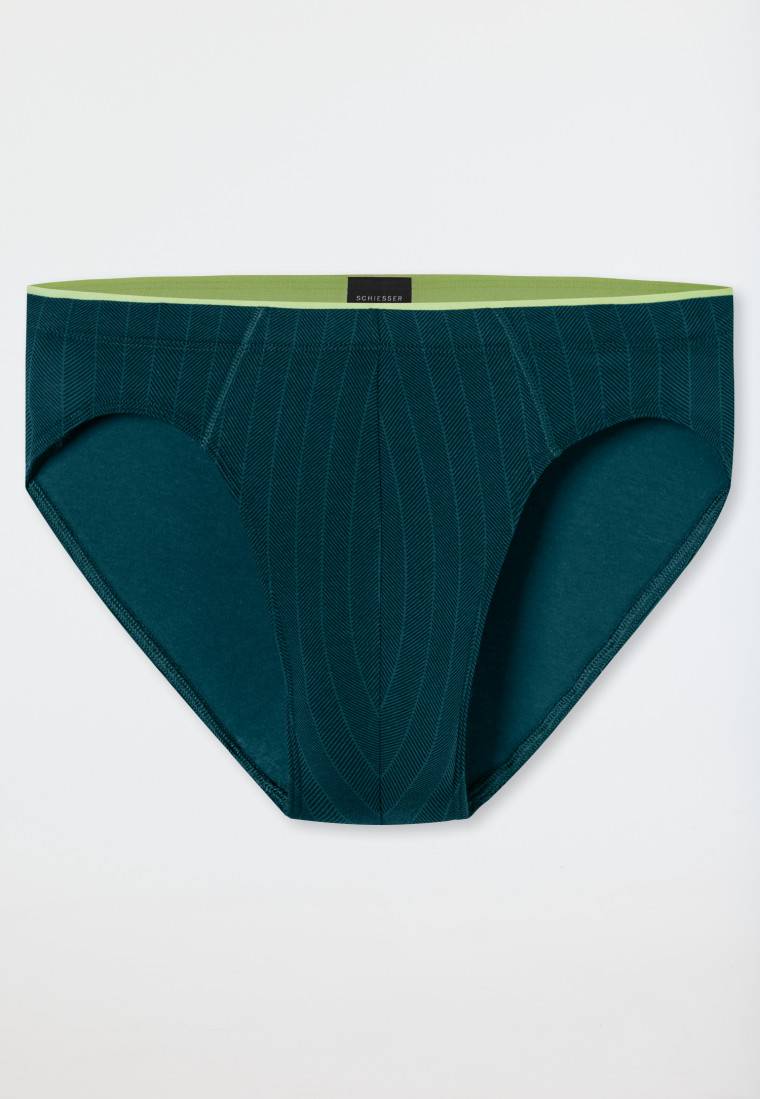 Schiesser Supermini Organic Cotton Gestreift Petrol - 95/5