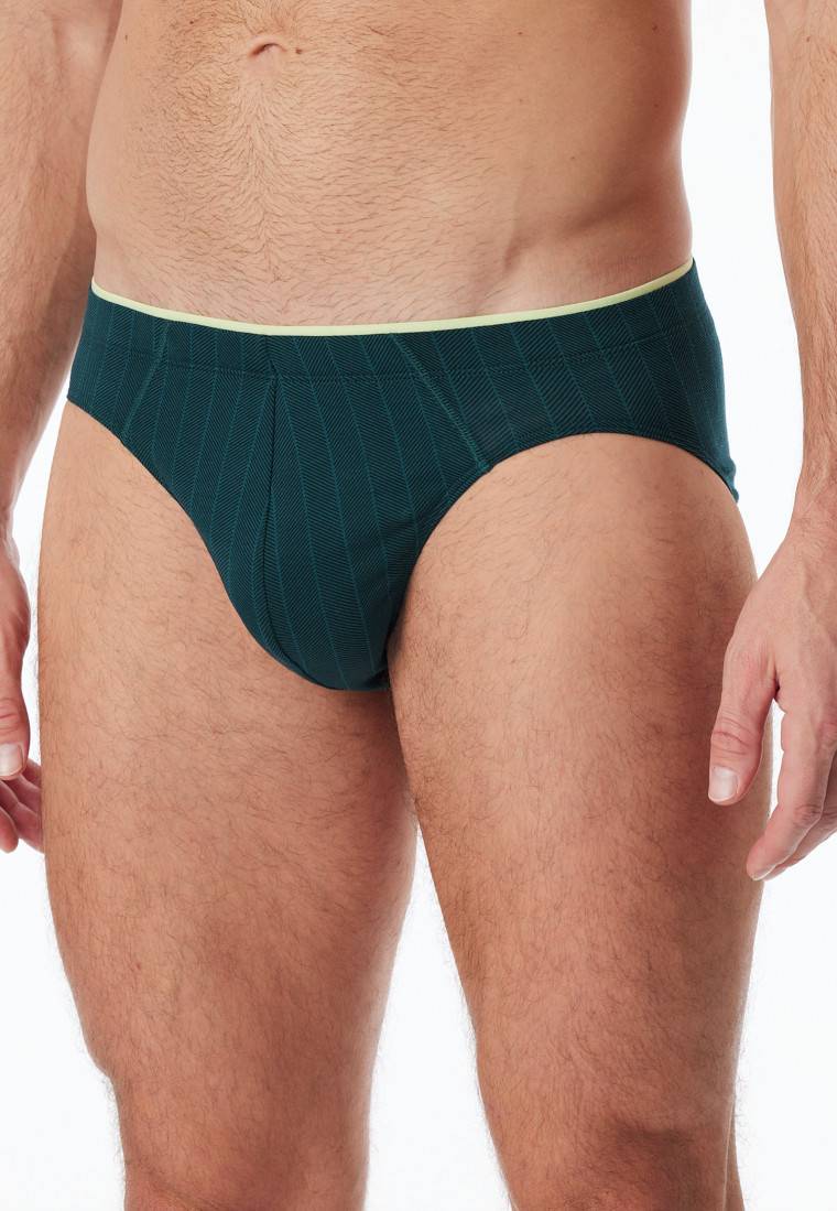 Schiesser Supermini Organic Cotton Gestreift Petrol - 95/5