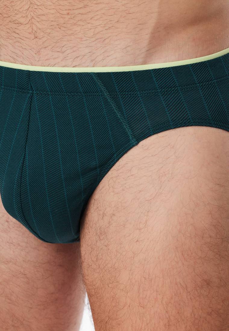 Schiesser Supermini Organic Cotton Gestreift Petrol - 95/5