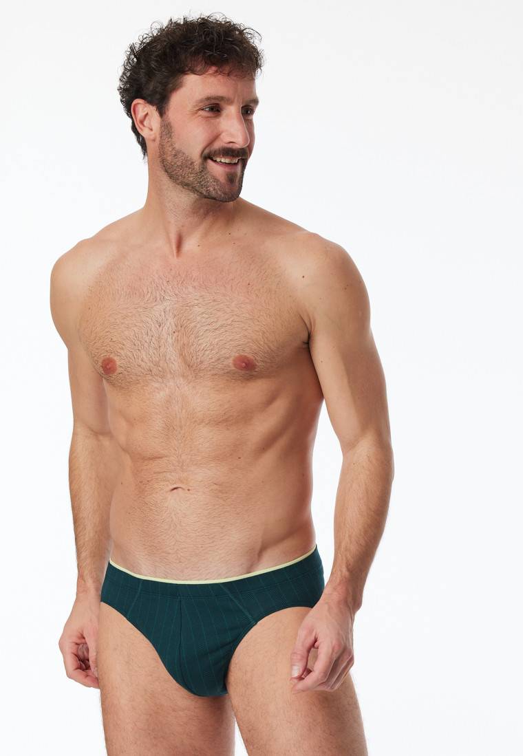 Schiesser Supermini Organic Cotton gestreift petrol - 95/5